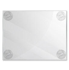 Glass Mount Clear Acrylic Sign Holder 11 x 8.5
