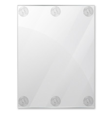 Glass Mount Clear Acrylic Sign Holder, 18 W x 24 H