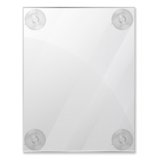 Glass Mount Clear Acrylic Sign Holder, 8.5 W x 11H
