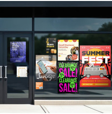 All sizes of the Custom Opaque Window Clings