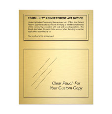 Gold - Community Reinvestment Act (Federal Reserve) 11W x 14H