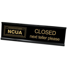 Desk Frame - Next Teller w/ NCUA Logo - 10W x 2H 
