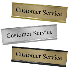 Desk Plate - Customer Service - 8W x 2H