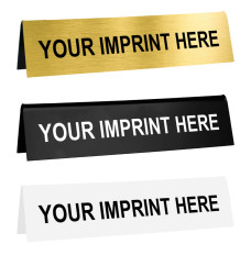 Custom Countertop Acrylic Tent Sign - 8W x 2H - Double Sided Print