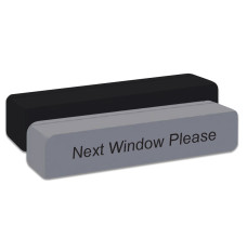 Next Window Please - Aluminum Magnetic Desk Bar - Rounded Corners - 9W x 2H x 1D