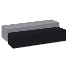 Aluminum Magnetic Desk Bar - Square Corners - 9W x 2H x 1D