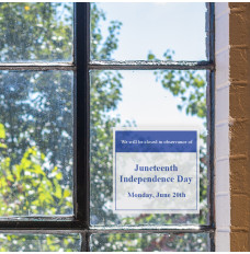 2024 HOLIDAY CLOSING WINDOW CLING SET 3.5W X 3.5H – Made-to-Order