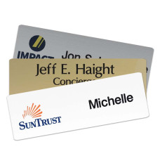 1H x 3W Full Color Name Tags - Plastic/Metal - Made to Order