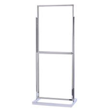 Double Chrome Poster Stand