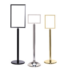 Heavy Duty Marketing Stand w/ Frame & Sign Shields