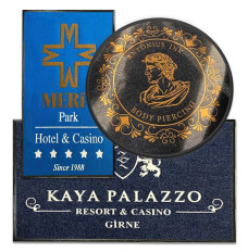 Indoor/Outdoor - Hand Inlaid Custom Logo Entrance Mat - 35oz Carpet - Made-To-Order