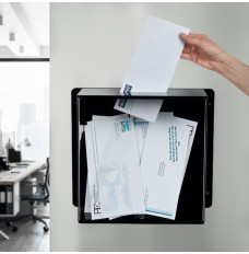 12W x 12H x 6D Wall Mount Mail Drop Box Shown In Use