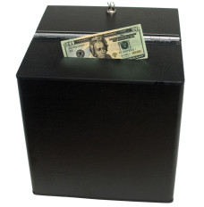 Black ABS Countertop Tip Box - 12W x 12H x 12D