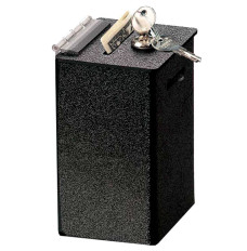 Black ABS Countertop Tip Box - 4W x 6H x 3-1/2D