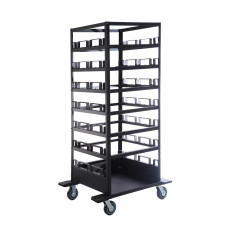 Horizontal Post Storage Cart - 21 post capacitiy