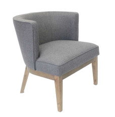 Ava Lobby Guest Chair - Slate Gray Linen