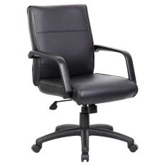 Leather Office Room Chair in black