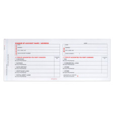 Part 1 - Change of Account Name/Address 3 Part Form