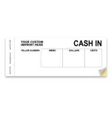 Cash In Ticket - Black - 2 Part Carbonless Form - w/ Black Custom Imprint