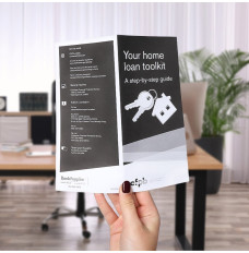 Your Home Loan Toolkit Mortgage Booklet Shown in use