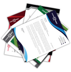 Custom Full Color Letterhead - Premium High Quality Printing - Standard 8-1/2W x 11H Size