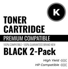 HP CE255X 2-Pack Compatible Toner Color: Black, High Yield: 12500