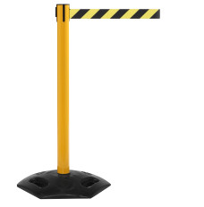 WeatherMaster 300 Long Span Stanchion - 16 foot - Weatherproof Retractable Single Belt Barrier