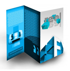 Z-Fold Custom Brochures - Full Color Digital Print