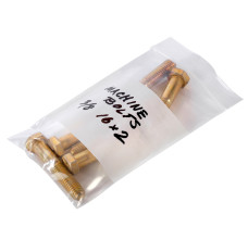 Reclosable Bags 6W x 9H- Clear with White Writing Block - 2 mil - Case of 1000