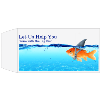 Full Color Pre-Designed Drive Up Envelope - Swim with the Big Fish