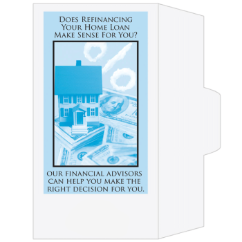 2 Color Pre-Designed Teller Envelopes - Refinancing Your Home Loan