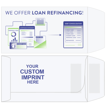 2 Color Pre-Designed Drive Up Envelope - Loan Refinancing