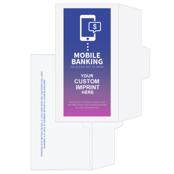 2 Color Pre-Designed Drive Up Envelope - Mobile Banking 1