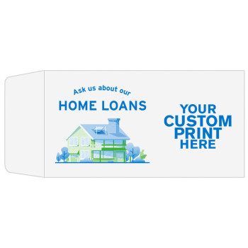 2 Color Pre-Designed Teller Envelopes - Ask about Home Loans