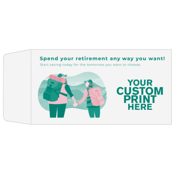 2 Color Pre-Designed Teller Envelopes - Retirement, The Way You Want