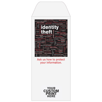 2 Color Pre-Designed Drive Up Envelope - Identity Theft