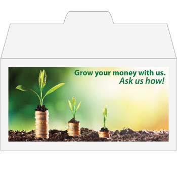 Full Color Pre-Designed Drive Up Envelope - Grow Your Money