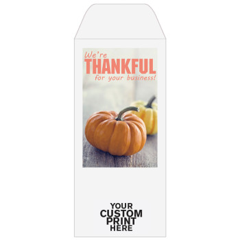 Full Color Pre-Designed Drive Up Envelope - Thankful for your Business