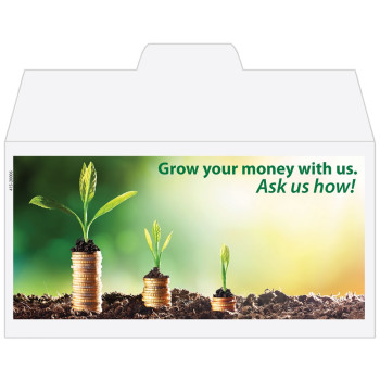 Grow Your Money - Add a 1-Color Logo - Drive Up Envelopes (500/Box)