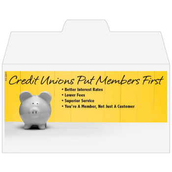 CU Members First - Add a 1-Color Logo - Drive Up Envelopes (500/Box)