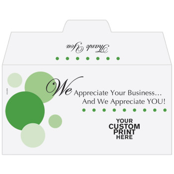 We Appreciate You! - Add a 1-Color Logo - Drive Up Envelopes (500/Box)
