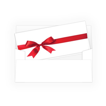 Holiday Currency Envelopes - Red Bow - 250 inners/250 outers