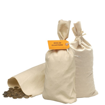 Cotton Canvas Shipping Bags - 9W x 17-1/2H