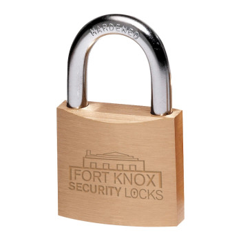 Fort Knox 3/4in Brass Padlock - Keyed DIFFERENTLY