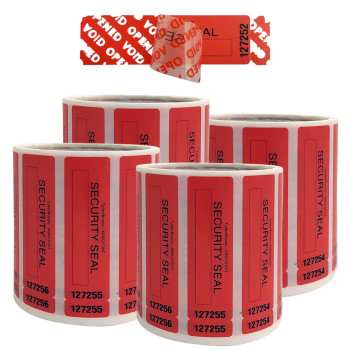 Removable Residue VOID Seal, 4 rolls per case