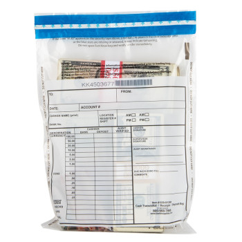 Ultima Blue® Cash Transmittal Bags - 9W x 12H - Pack of 100
