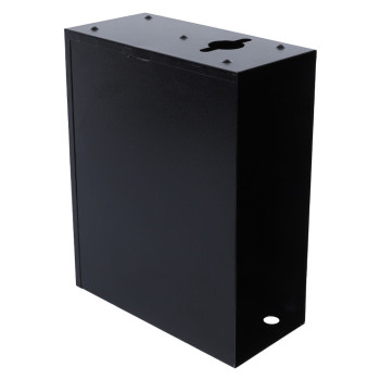 Black Oversized Slim Line Drop Box Shield | 15W x 12H x 5-3/4D