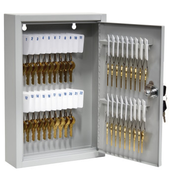 STEELMASTER®  Single Lock Key Cabinet - 40 Key Capacity - Keyed Differently