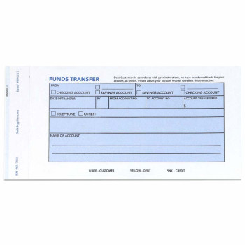 Funds Transfer Notice - 3-Part