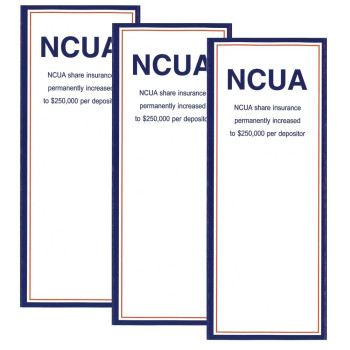 NCUA Share Insurance Brochure - 4 Panel Folded - Pack of 100